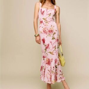 Reformation Pink Irisa Dress- worn once